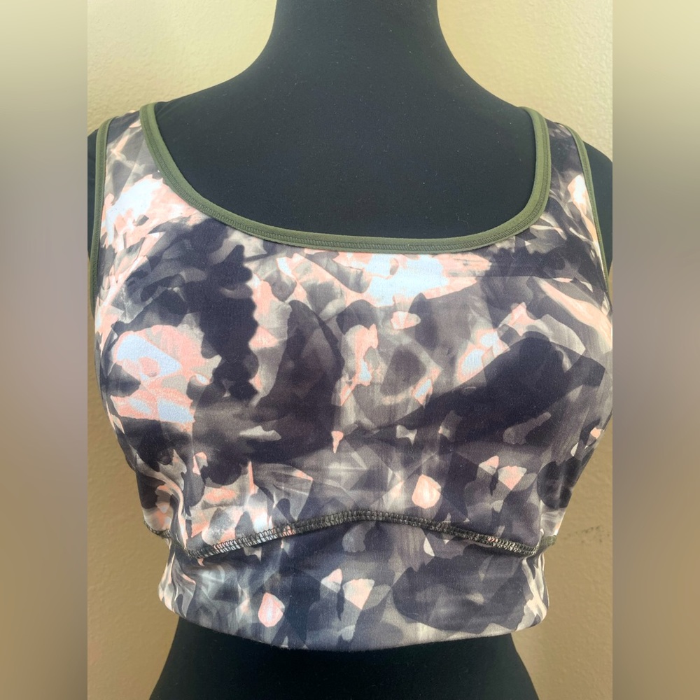 DSG Womens Size Large Pullover Racerback Sports Bra Multicolor